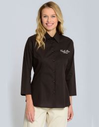 3/4 Arm Bluse in Braun