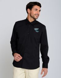 Herrenhemd Schwarz Bügelfrei