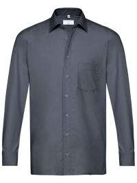 Herrenhemd langarm Grau