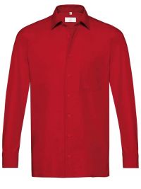 Herrenhemd langarm Rot