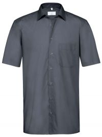 Hemd Kurzarm Herren mit Kent-Kragen und Brusttasche, Regular Fit
