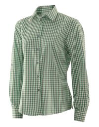 Trachtenbluse Grün kariert Damen