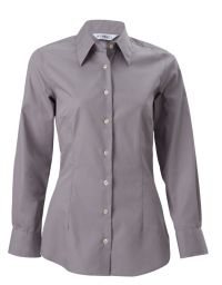 Damen Bluse Langarm Hellgrau