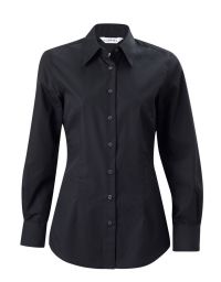 Damen Bluse Langarm Schwarz