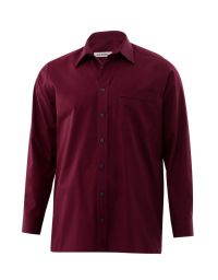 Herrenhemd Bordeaux
