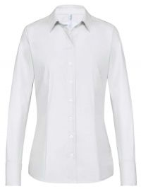 Damenbluse Langarm in Weiß