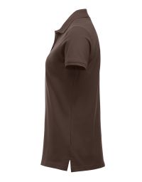 Günstiges Damen Poloshirt in Braun – taillierter Schnitt, ideal für Arbeit und Freizeit