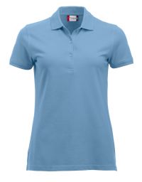 Günstige Poloshirts Damen Hellblau