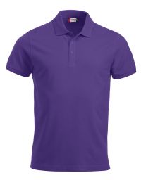 Herren Poloshirt in Lila aus Baumwolle, modern geschnitten, mit Knopfleiste und Kragen – ideal für Beruf und Freizeit