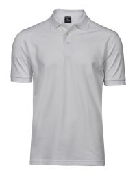 Poloshirt Herren Stretch Weiß