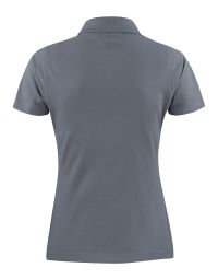 Damen Poloshirt in Grau mit taillierter Passform und klassischem Kragen – ideal für Beruf und Alltag