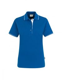 Arbeits Poloshirt Blau mit Kontrastfarben