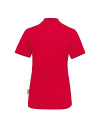 Damen Poloshirt Rot mit Kontrastfarben