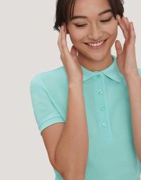 Polo Shirt Damen Mint-Grün