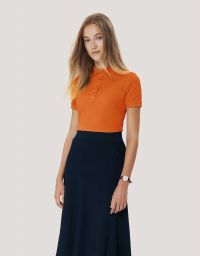 Polo Shirt Damen Orange