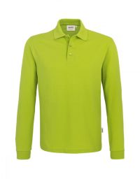 Langarm Poloshirt Herren in Hellgrün