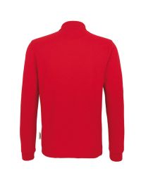 Langarm Poloshirt Herren Rot