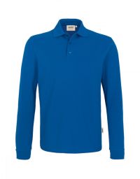 Langarm Poloshirt Herren in Blau