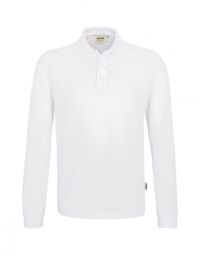 Langarm Poloshirt Herren Weiß