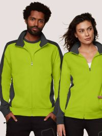 Damen Sweatjacke Hellgrün