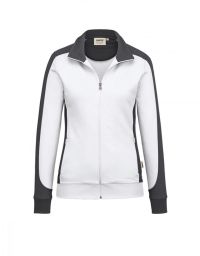 Arbeits Sweatjacke Weiß/Grau