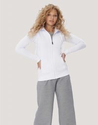 Sweatjacke Damen Weiß