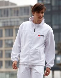 Fleecejacke Weiß Rettungsdienst