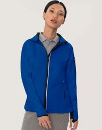 Leichte Damen Softshell Jacke Dunkelblau aus dehnfähigem Stretch-Material