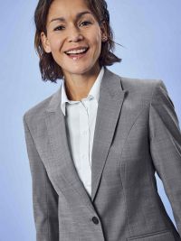 Damen Blazer Slim Fit Hellgrau