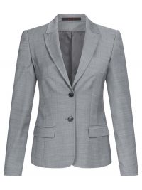 Hellgrauer Blazer für Damen mit modernem Schnitt – ideal für Business-Outfits und formelle Anlässe