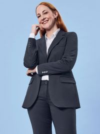 Blazer für Hosenanzug in Dunkelblau mit zwei Knöpfen - Regular Fit