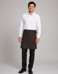 Kurze Schürze in Chocolate Braun