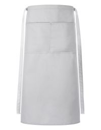 Hellgraue Bistro Schürze Taschen