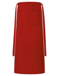 Rote Bistro Schürze Taschen