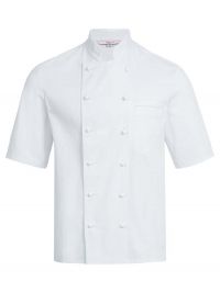 Kurzarm Kochjacken Herren Weiß