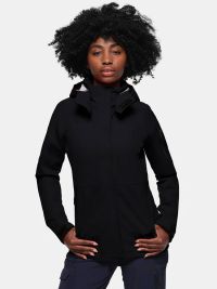Kapuzenjacke Damen Schwarz