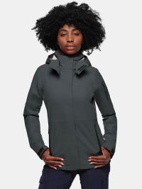 Kapuzenjacke Damen Anthrazit