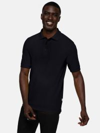 Polo Shirt Herren Schwarz