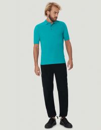 Polo Shirt Herren Petrol