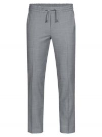 Herren Joggpants grau mit elastischem Bund und geradem Schnitt – bequem & stilvoll für Büro oder Freizeit