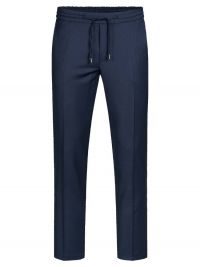 Dunkelblaue Joggpants für Herren mit edlem Look – Business-tauglich, bequem und stilvoll kombinierbar