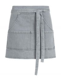 Kurze Jeans Schürze Grau
