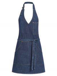 Damen Jeans Latzschürze