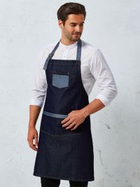 Latzschürze Kontrastfarben