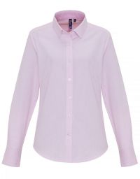 Bluse pink-weiß gestreift