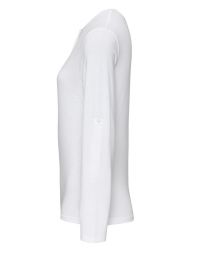 Langarmshirt Damen Weiß