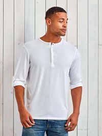 Henley Langarmshirt Herren