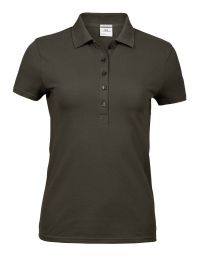 Polo Shirt Damen Olivgrün