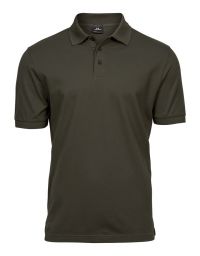 Poloshirt Herren Stretch Olivgrün
