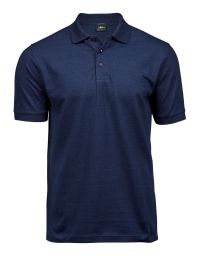 Poloshirt Herren Stretch Jeansblau